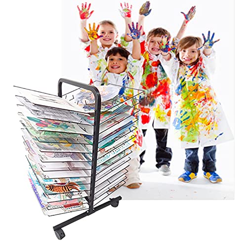 Cutyz Drying Racks,Child Art Drying Rack, Art Studio School Studio Easel Oiling Board, A3, 8K Paper Work Drying And Display Office Storage Rack/A/10 Floors #TOP3