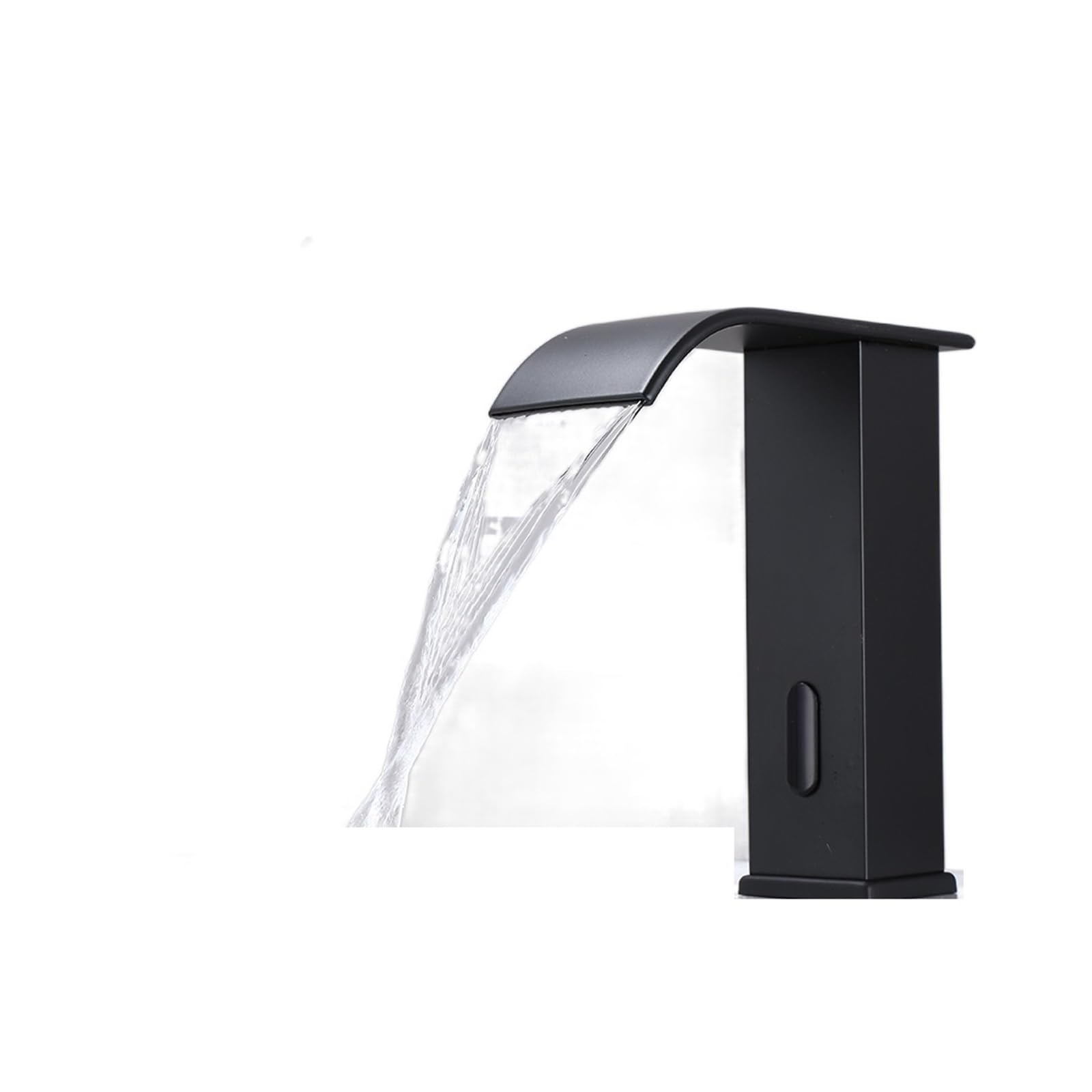 Lmysxaoz Black Short Kitchen Sink Faucet, Sensor Bathroom Faucet Deck Mounted Cold Hot Tap Short Tall Mixer Multicolor(Black Short)