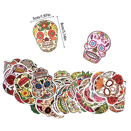 Pegatinas de Terror para Moto y Maletas: Decoración de Halloween Impermeable 6