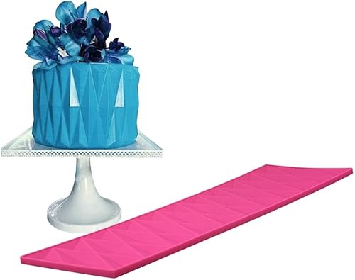 Miniatura 9 de Moldes de fondant con formas de silicona para decoración de bordes, tapete de impresión de fondant, molde de silicona para fondant, moldes de