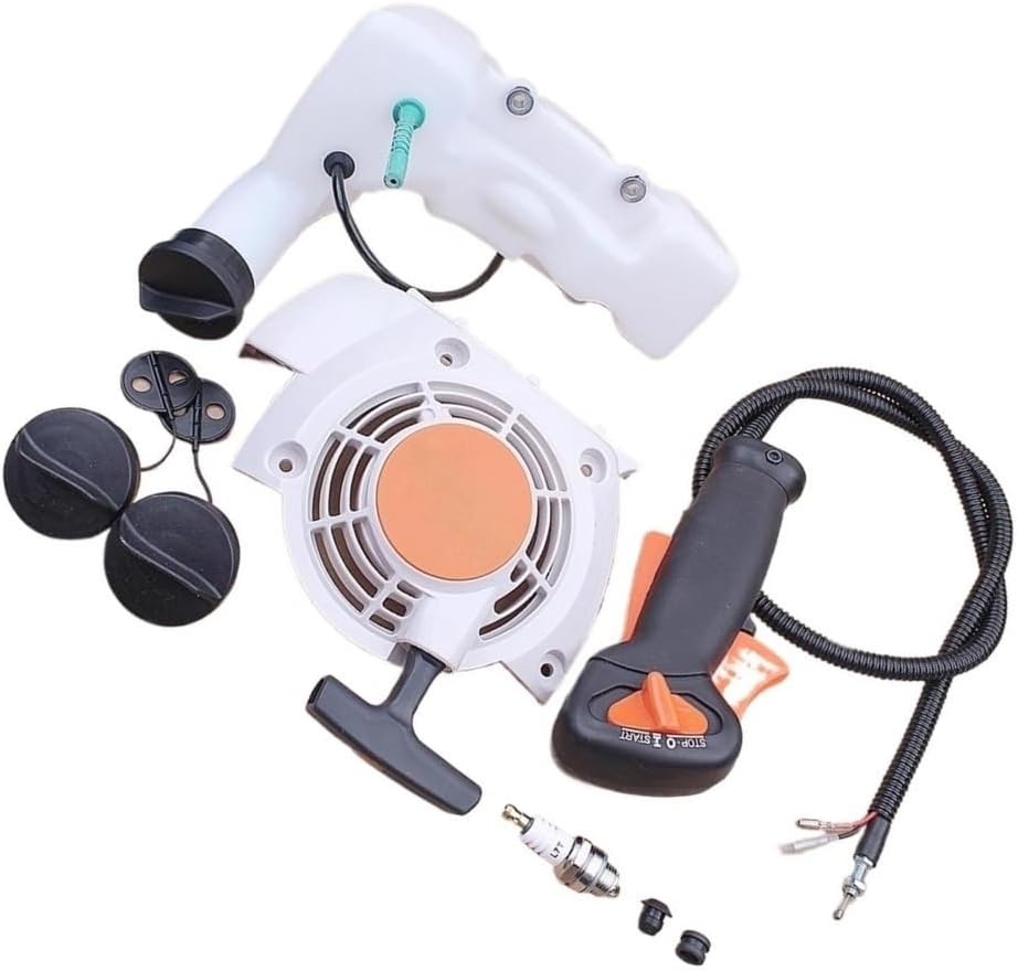Pull Recoil Starter Fuel Cap Throttle Switch Kit Fit for FS120 FS200 FS250 Brush Cutter