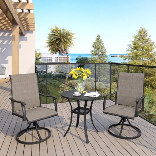 VICLLAX-Small-Round-Patio-Dining-Table-All-Weather-Metal-Outdoor-Table-for-Lawn-Garden-275x-275-Patio-Bistro-Table-for-Outside-Black VICLLAX Small Round Patio Dining Table All Weather Metal Outdoor Table for Lawn Garden 275x 275 Patio Bistro Table for Outside Black