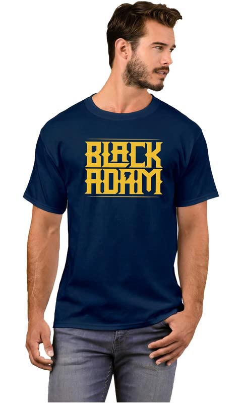 THE DUFFERS| Black Adam T-Shirt | Rock’s Black Adam from Shazam | Comic Nerd Tee | Unisex Black ADAM: Grunge DCC Tshirt