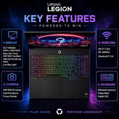Image of Lenovo Legion 5a Gaming Laptop • AMD Ryzen 7 250 • GeForce RTX 5060