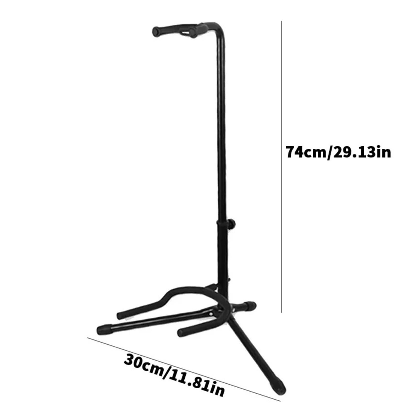 Porta Chitarra Supporto Verticale for Chitarra Pieghevole e Regolabile, espositore for Strumenti, Ukulele, Pipa, Basso, Folk, Classico, Elettrico, Supporto for Chitarra in Legno