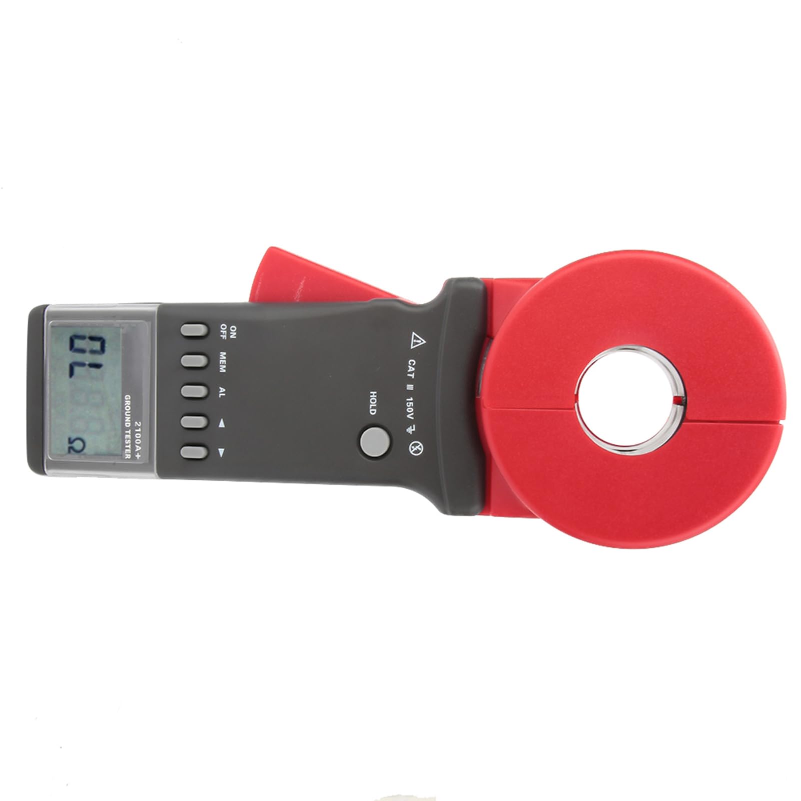 Erdungs-Handzangenmessgerät, Widerstandstester, LCD-Display für Blitzschutz