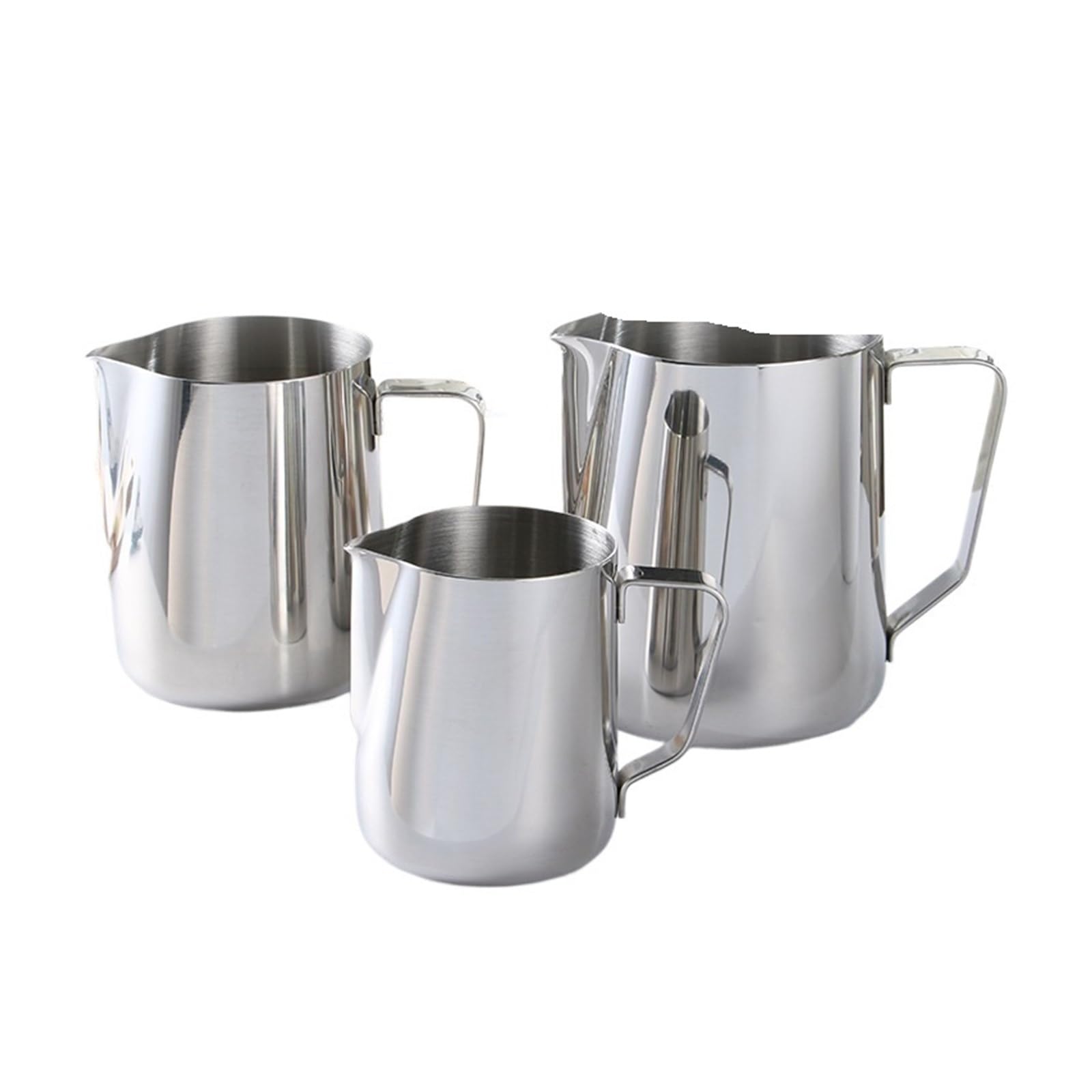Taza De Latte Art Espesada Con Pico, Jarra De Café Latte Art, Taza For Espumar Leche, Equipo De Café De Acero Inoxidable(2000ML)
