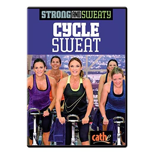 Cathe Friedrich Strong and Sweaty Cycle Sweat Indoor Cycling DVD - Great For Cardio and Lower Body Strength