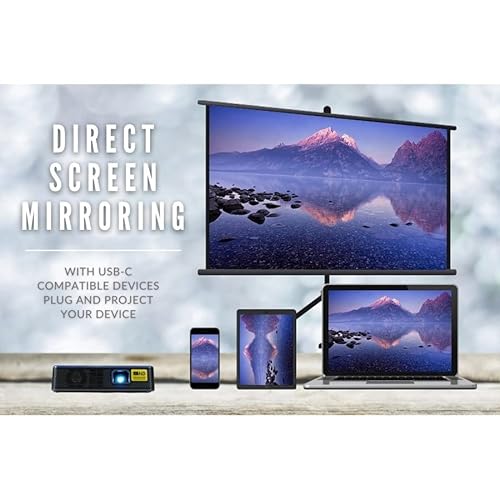 Aaxa Technologies Mp-700-01 Dlp Projector - 16:9 - Ceiling Mountable, Portable - Black, Gray #TOP5