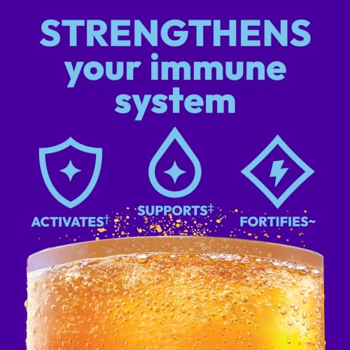 Emergen-C Immune+ Triple Action Immune Support Powder, BetaVia (R), 1000mg Vitamin C, B Vitamins, Vitamin D and Antioxidants, Super Orange – 30 Count - Image 3