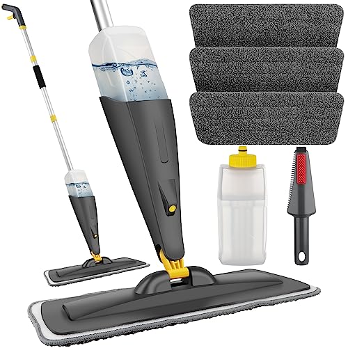 Homgif Fregona Mopa Con Pulverizador 135cm, Spray Mop 550ml Mopas De Limpieza Suelos, Fregona Microfibra Para El Hogar, Cocina, Madera Dura, Made Homgif Fregona Mopa Con Pulverizador 135cm, Spray Mop 550ml Mopas De Limpieza Suelos, Fregona Microfibra Para El Hogar, Cocina, Madera Dura, Made