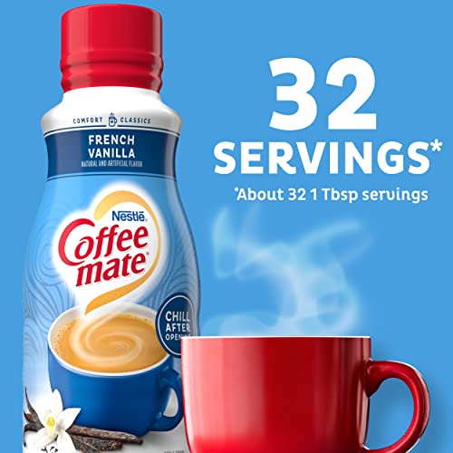 Coffee-Mate French Vanilla Liquid Coffee Creamer, 16 Fl Oz #TOP3