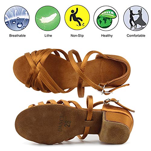 Ballroom Dance Shoes Latin Wedding Party Performance Sandals for Girls3