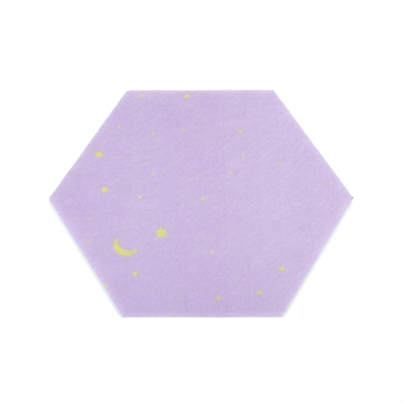 Tableau d'affichage en Feutre Lot de 4 Panneaux hexagonaux en Feutre, Panneau d'affichage ...(Purple 22x19cm)