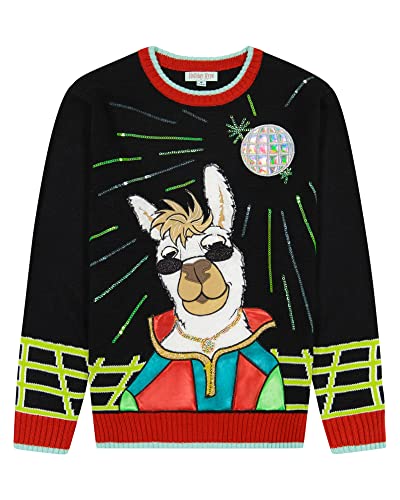 Holiday Hype Men's Ugly Christmas Sweater Holiday Pullover Traditional Fun3