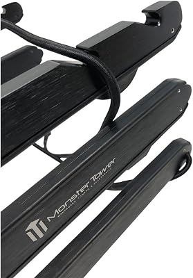 Estante para wakeboard Monster Tower: soporte retráctil de liberación rápida, ajuste universal para torres de wakeboard, rotación de 360 grados, parachoques de goma, cable de choque