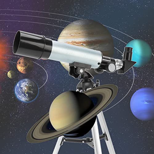 Telescopio astronómico refractor para niños con trípode portátil miniatura 4