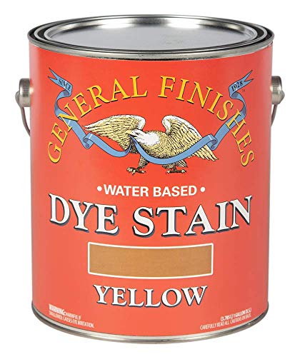 General Finishes Water Based Dye, 1 Gallon, Yellow