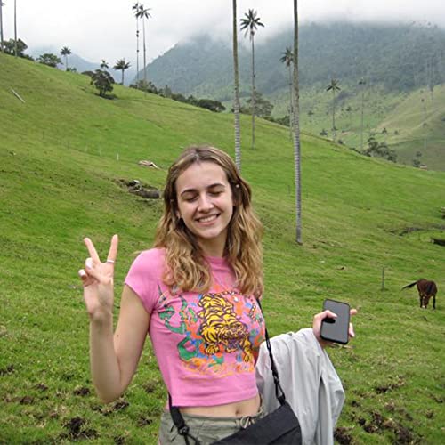 BINTEHGS Cute Graphic Baby Tees for Women Trendy Aesthetic Print Crop T Shirt Short Sleeve Y2K Cropped Shirt for Teen Girls2