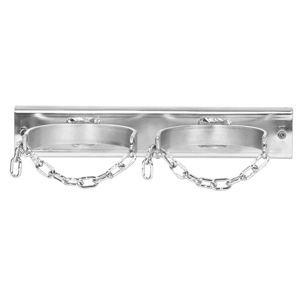 Wandhalterung für 2 x 10L Gasflaschen, mit Sicherungskette, Gasflaschenhalterung, Wandhalterung
