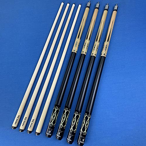 Set profesional de tacos de billar de arce canadiense 13mm punta miniatura 4