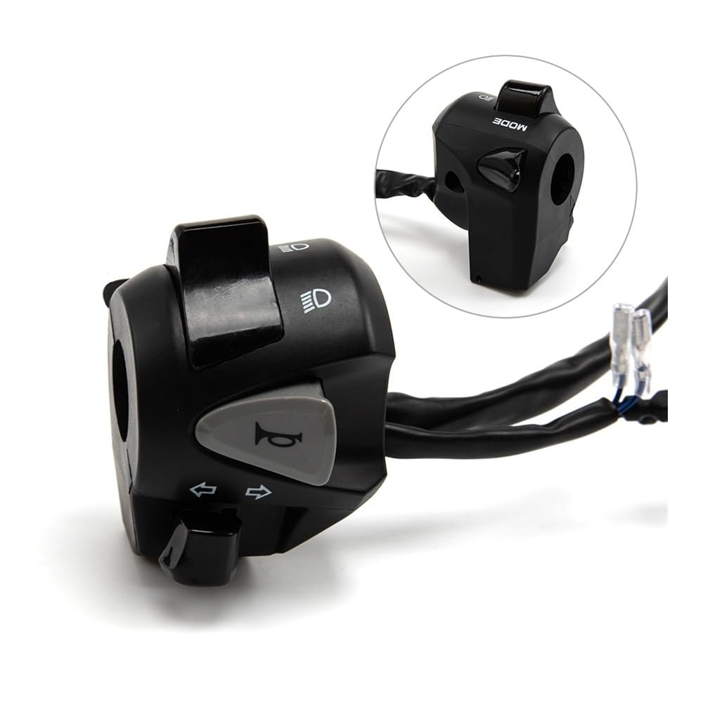 Pulsante interruttore manubri Interruttore Manubrio Universale Per Moto Da 7/8" 22 Mm, Clacson, Indicatori Di Direzione, Fari, Avviamento, Pulsante Controllo Del Controller