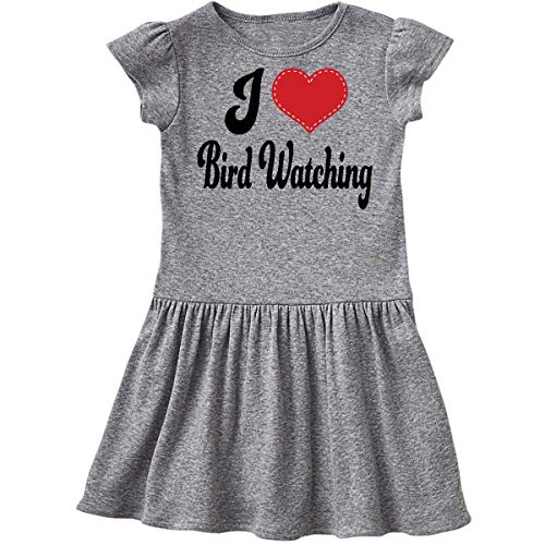 inktastic Bird Watcher I Love Bird Watching Toddler Dress 2T Heather Grey 38a1c