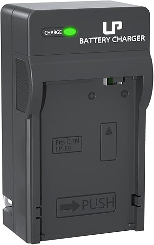 Miniatura 8 de LP Paquete de cargador de batería LP-E8, paquete de 2 baterías y cargador de doble ranura, compatible con cámaras Canon EOS Rebel T2i, T3i, T4i,