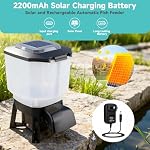 Solar Automatic Fish Feeder for Pond, Big Tank Auto Outdoor Koi Fish Feeder | Large Capacity 23L, Programmable Auto Timer, Battery & AC Electric Power - Image 2