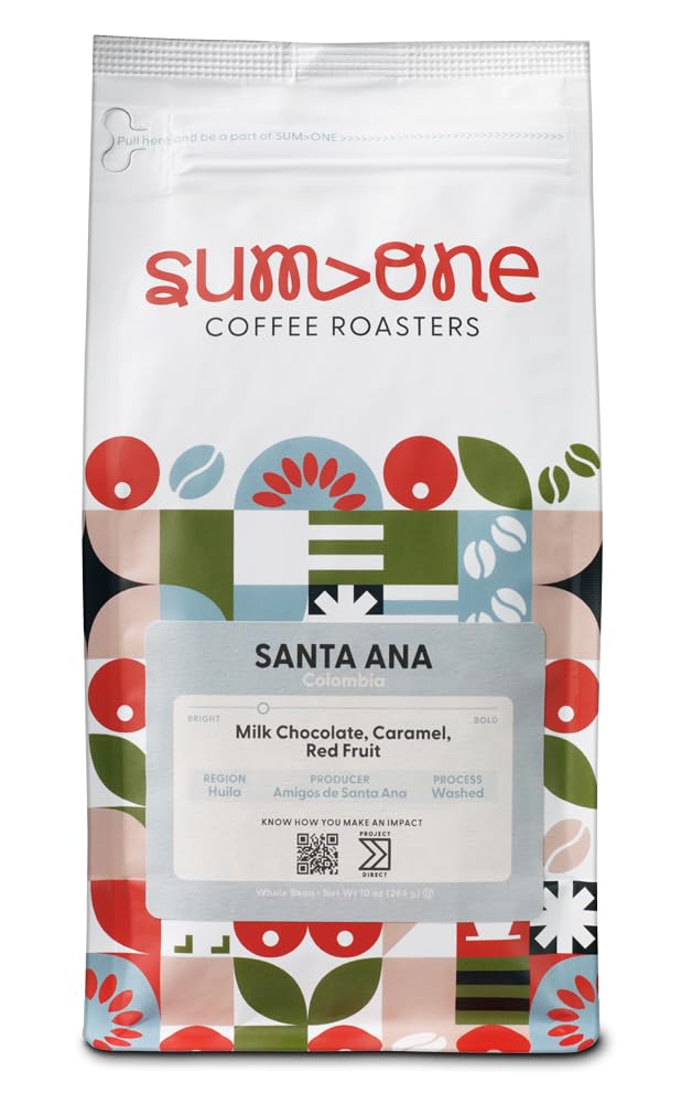 Santa Ana — Colombia | Project DIRECT | Medium Roast Single-Origin Coffee | Huila, Colombia | Milk Chocolate, Caramel & Red Fruit Notes | 100% Arabica | 10 oz Bag