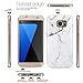 Galaxy S7 Edge Case, JAHOLAN White Marble Design Slim Shockproof Clear Bumper TPU Soft Case Rubber Silicone Skin Cover for Samsung Galaxy S7 Edge