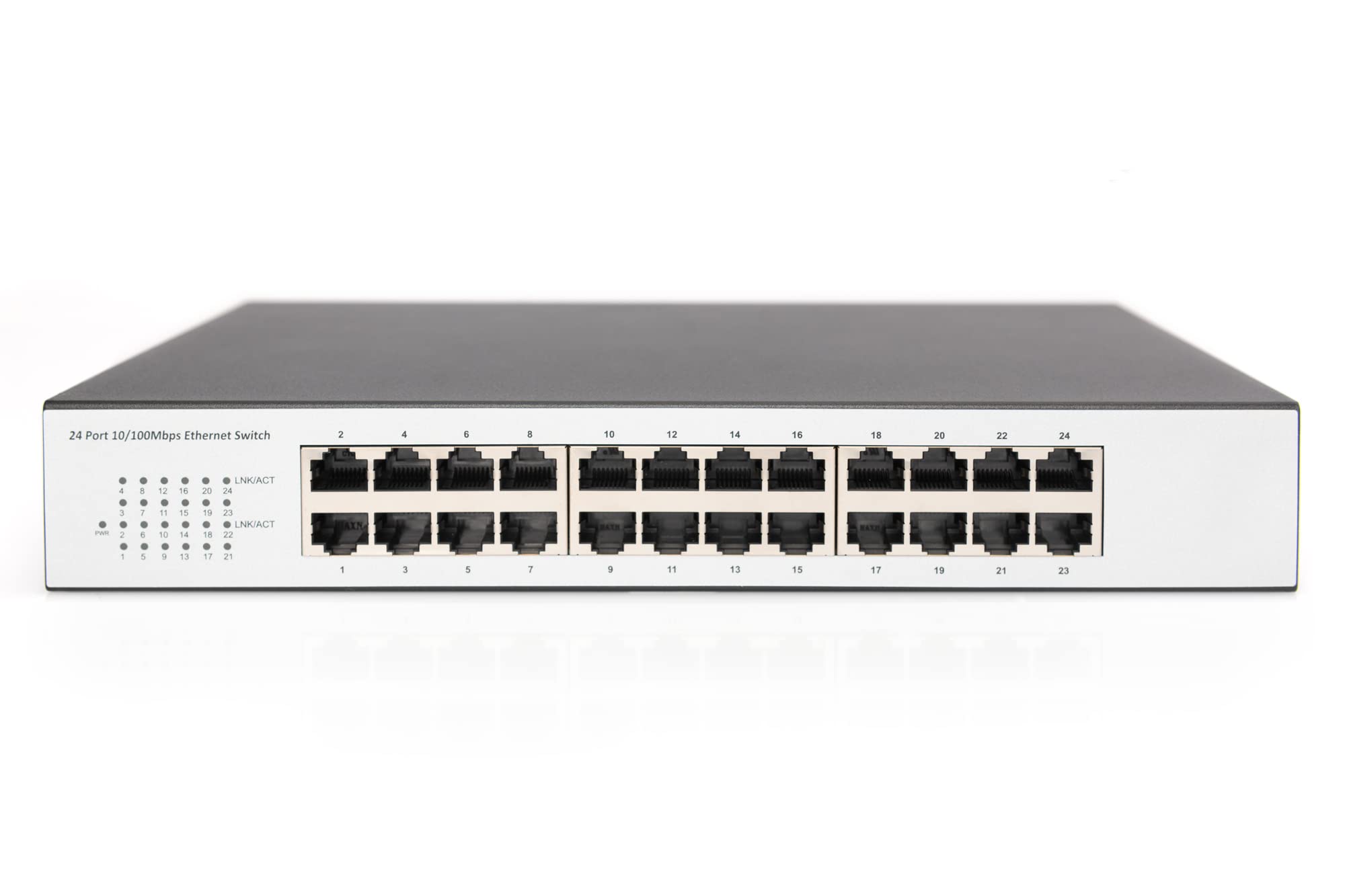 Digitus DN-60021-2 Switch di Rete Fast Ethernet (10/100), Grigio