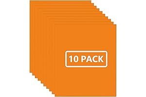 FUNKAKA Glossy Orange Iron on Vinyl 12" x 10"