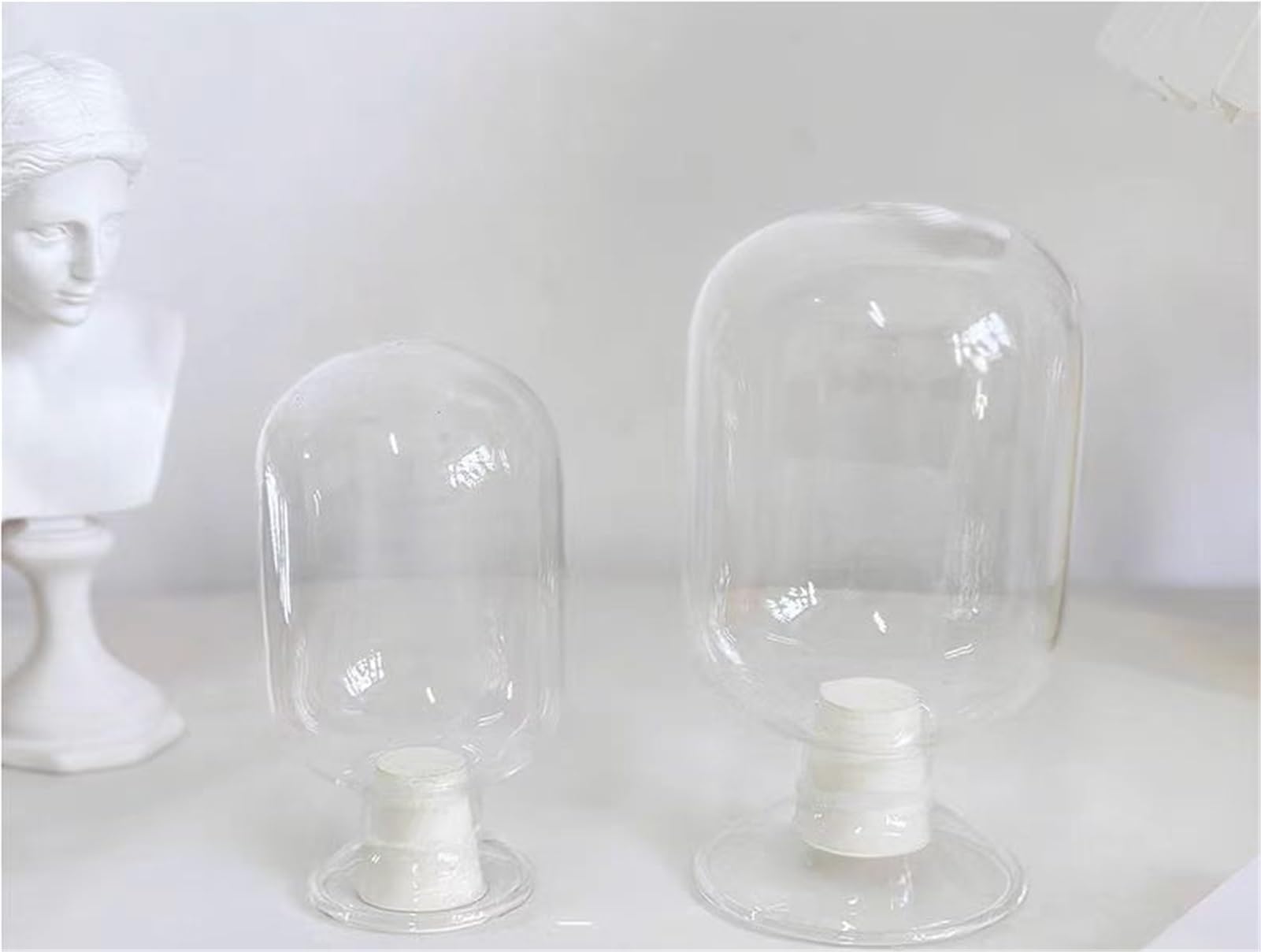 Matraccio Erlenmeyer graduato in borosilicato, 1 Bottiglia di Vetro for Campioni di Laboratorio da 125 ml, 250 ml e 500 ml, con Tappo di Gomma, Che Mostra Un Pallone Rotondo.(500ml 1pcs)