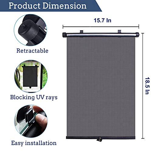 Lxpvsa C-925 Car Window Shades,2 Pack Car Window Shade For Baby,Retractable Sun Shade thumb #1