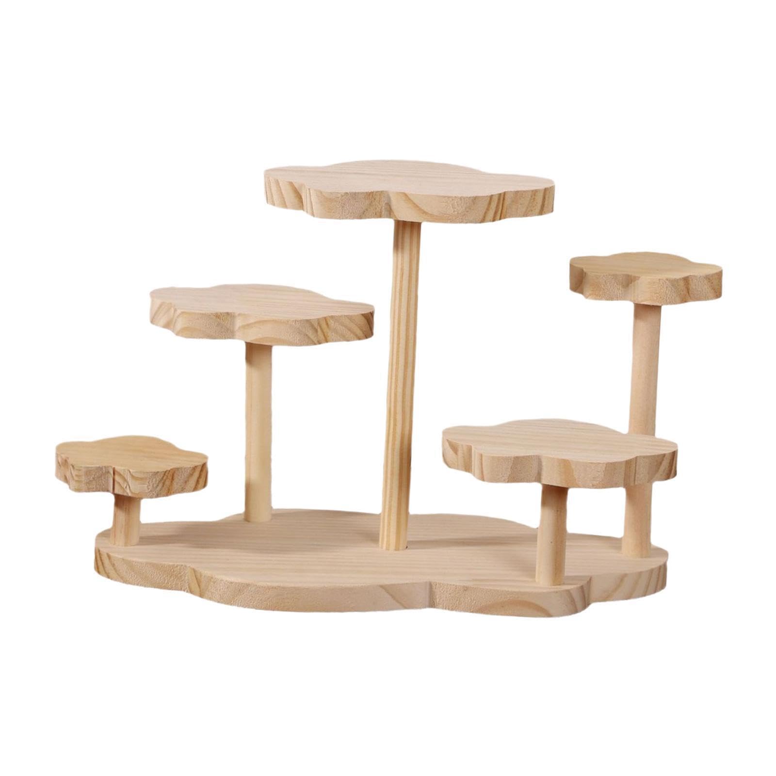 mophrati Wooden Blind Box Display Shelf Figurine Stand Charming Stand Showcasing Unique Dolls Toys And Home Collectibles Collectible Doll Display Organizer