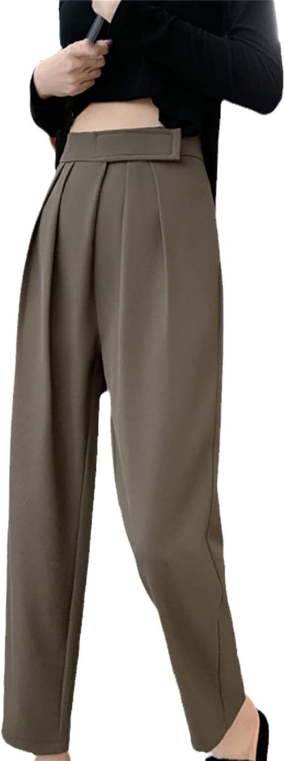 Kelsiop Harem Suit Pants Women's Autumn Loose Pants Fashion High Waist Elegant Office Workers Street Pants