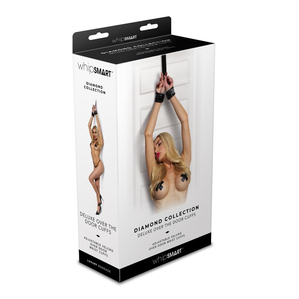 Whipsmart Diamond Over The Door Cuffs Black One Size