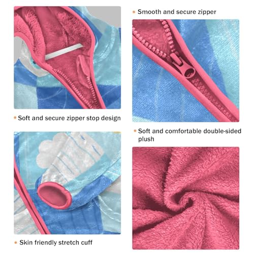 GuoChe Weather and Fish Boys Hooded Fleece Jacket3