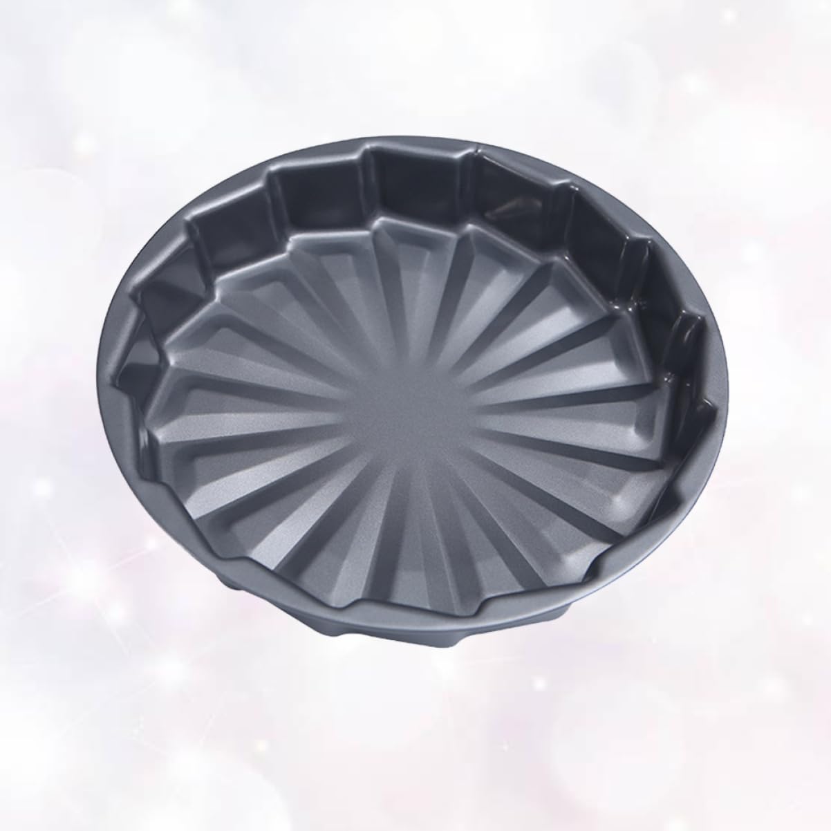 SOLUSTRE 1pc Non Stick Carbon Steel Spiral Windmill Cake Baking Mold DIY Bakeware Pan for Baking Design for Unique Cakes Black