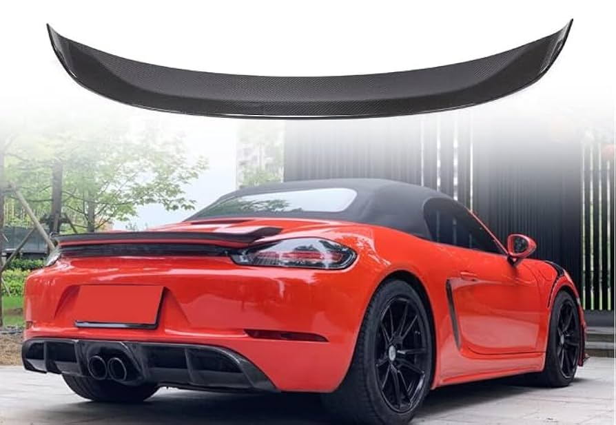 Amazon | カーボン製リア スポイラー for Porsche ポルシェ718