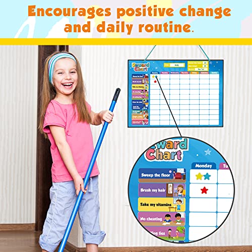 Inamio Reward Chart For Kids – Magnetic Behavior At Home, Chore Multiple Up To 3 Toddlers Daily Star Classroom And Children Routine Training #TOP3