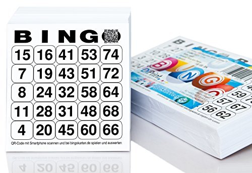 500/without Bingo Tickets System 25 in 75 (10.5 x 11 cm)