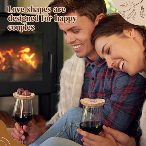 Décorations pour verres à vin en bambou assiettes d'apéritif 8,9 cm