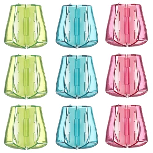 JOINPAYA Porte-brosses à Dents Mural 9 Pièces Ventouse, Cache Brosse à Dents en Plastique, Capuchons Protecteurs pour Têtes de Brosse, Support Salle de Bain, Usage Familial et Voyage