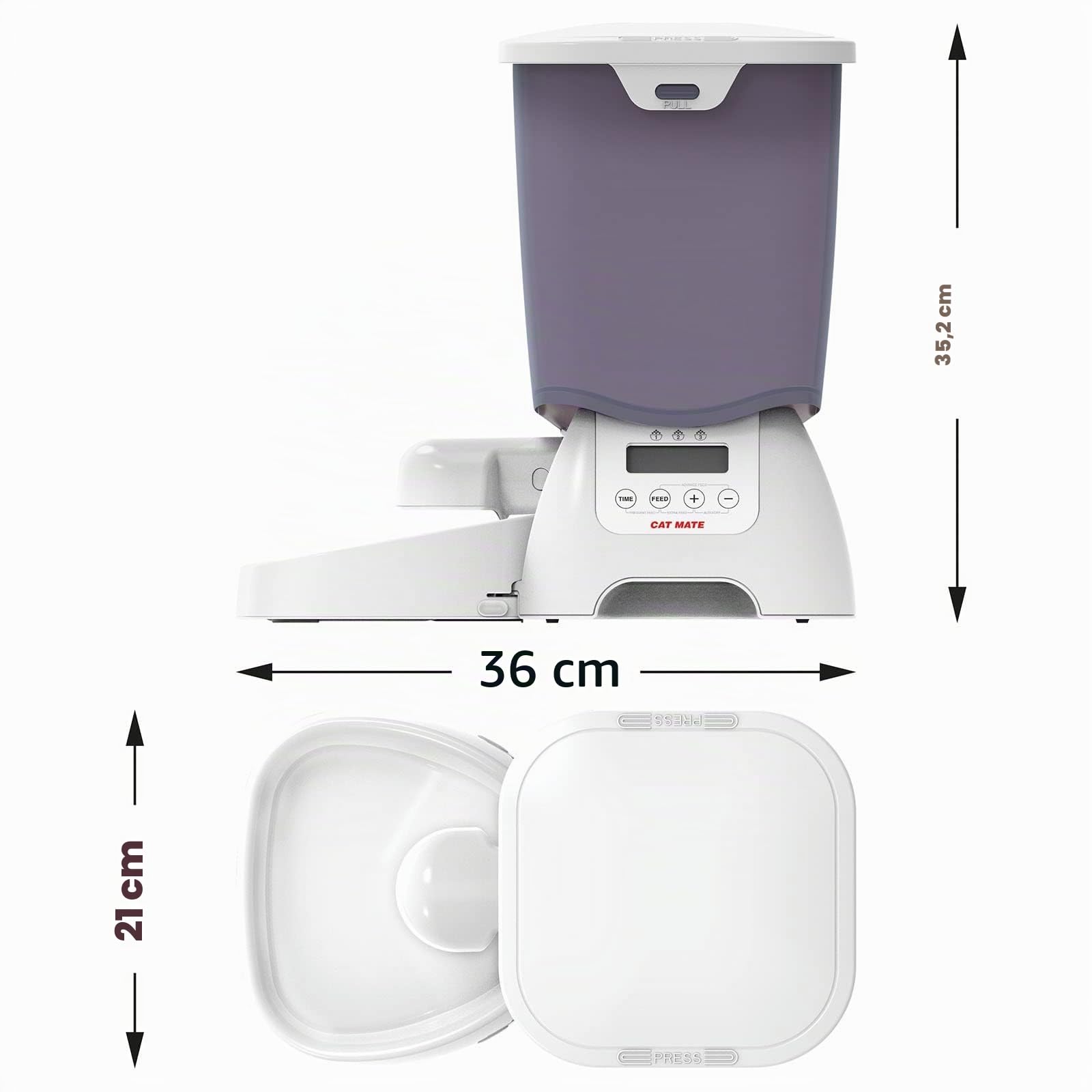 Cat Mate Automat für Trockenfutter L: 21.1 cm B: 21.1 cm H: 36.8 cm 3 kg 905 g