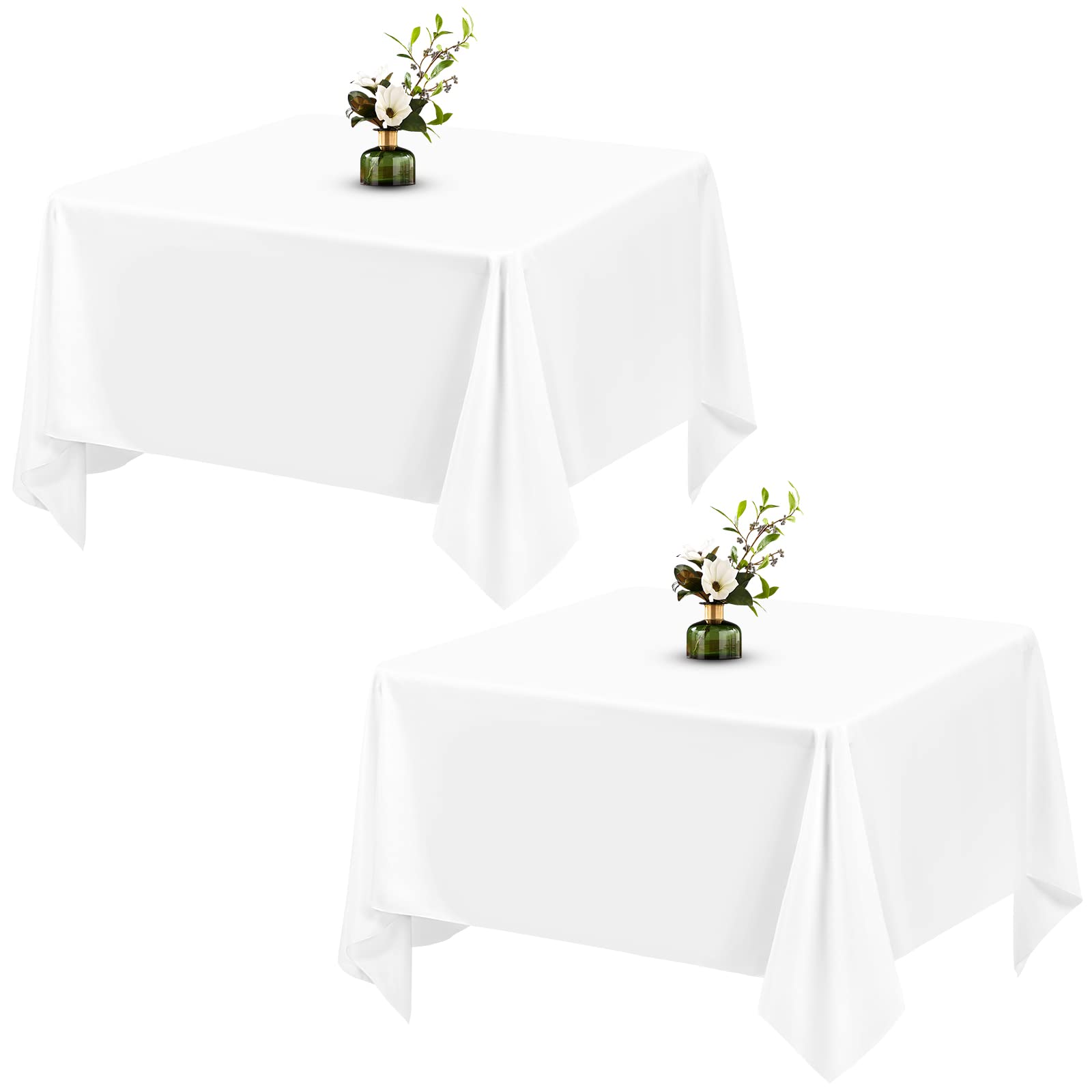 6 Tovaglie Nere In Poliestere Per Tavoli Rettangolari 153x260 Cm - Antipiega, Lavabili, Perfette Per Banchetti, Buffet E Feste