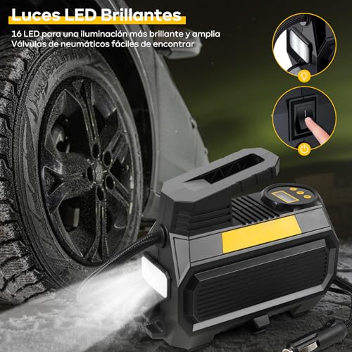 Herramientas Automotrices, Tools mini compresor aire auto Marca ECYWE (3)