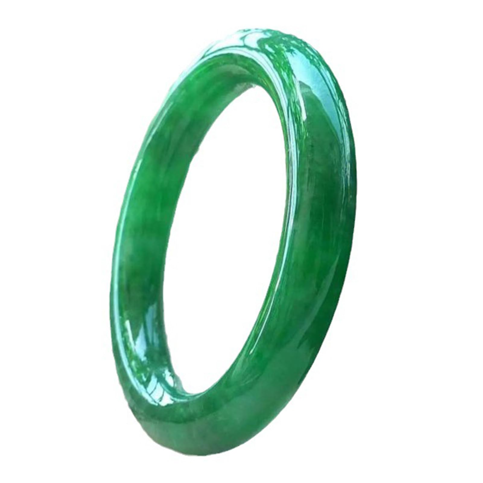 Bracciale in giada verde ghiaccio naturale Bracciale rotondo in giada smeraldo birmana Bracciale Feng Shui Ricchezza per uomo Donna con certificato Regali di gioielli