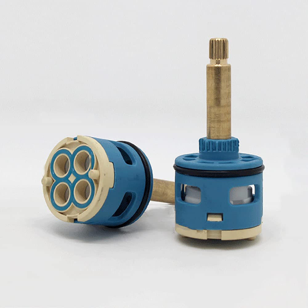 Ceramic Tap Cartridge 35mm Replacement Ceramic Disc Cartridge Faucet Inner Control Faucet Valve for Mixer Tap Blue